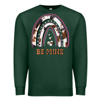 Sports Green Valentines Day Rainbow, Valentines Day Rainbow Cowhide, Premium Sweatshirt - Bettercallsaul