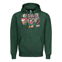Sports Green coffee teach repeat teacher Zipper Hoodie - NancyCooperArtShop