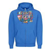 True Royal coffee teach repeat teacher Zipper Hoodie - NancyCooperArtShop