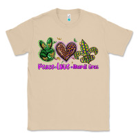 Mushroom peace love mardi gras Classic Tee - BarkalooDesign