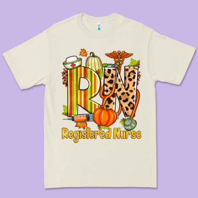 Fall Rn Registered Nurse Premium Tee Designed By Zillion Design Studio