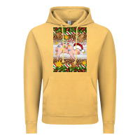 Vintage Mustard christmas pig Vintage Hoodie - Artiststas