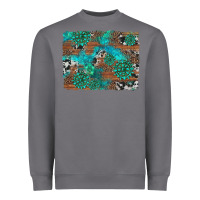 Storm gemstone wood and cowhide background Heavyweight Sweatshirt - Artiststas