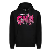 Black breast cancer cna certified nursing assistant Premium Hoodie - JahusDesignShop