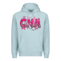 Blue Mist breast cancer cna certified nursing assistant Premium Hoodie - JahusDesignShop