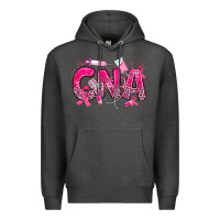Charcoal Heather breast cancer cna certified nursing assistant Premium Hoodie - JahusDesignShop