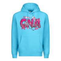 Ocean Blue breast cancer cna certified nursing assistant Premium Hoodie - JahusDesignShop