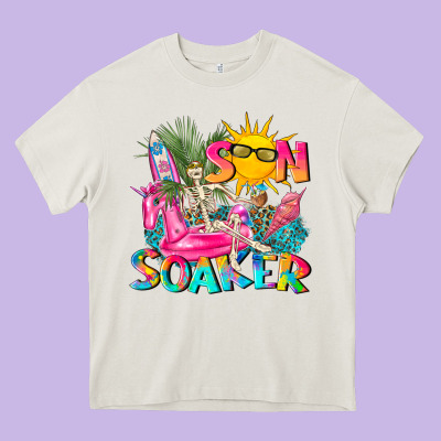 Sun Soaker Heavy Core Tee Designed By Texasbilliewilder
