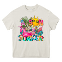 Cream sun soaker Heavy Core Tee - texasbilliewilder