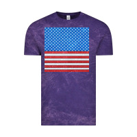 Cloud Purple Glitter 4th Of July Seamless Pattern Vintage Tee - BundleAndBundleShop