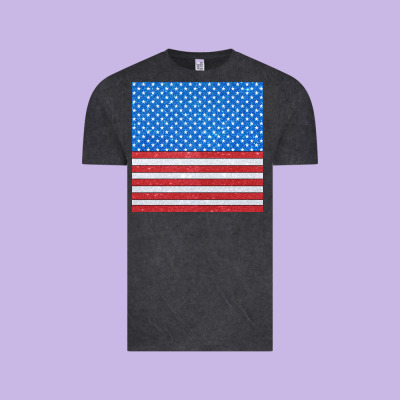 Glitter 4th Of July Seamless Pattern Vintage Tee Designed By Bundleandbundleshop