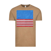 Vintage Coffee Glitter 4th Of July Seamless Pattern Vintage Tee - BundleAndBundleShop