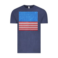Vintage Denim Glitter 4th Of July Seamless Pattern Vintage Tee - BundleAndBundleShop