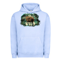 Pigment Grape Ice Stay wild night Grizzly Bear Urban Hoodie - HowdyJamesFarm