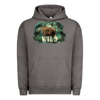 Pigment Tornado Stay wild night Grizzly Bear Urban Hoodie - HowdyJamesFarm