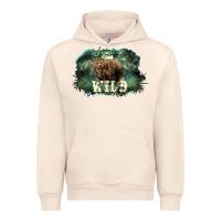 Sandshell Stay wild night Grizzly Bear Urban Hoodie - HowdyJamesFarm