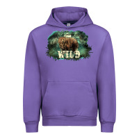 Tulip Stay wild night Grizzly Bear Urban Hoodie - HowdyJamesFarm