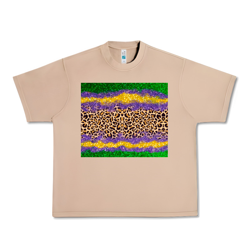 Mardi Gras Leopard Urban Heavy Tee by AdoDesignShop | Teevron