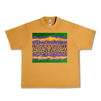 Peanut Butter mardi gras leopard Urban Heavy Tee - AdoDesignShop