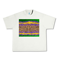 Pistachio mardi gras leopard Urban Heavy Tee - AdoDesignShop