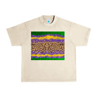 Sandshell mardi gras leopard Urban Heavy Tee - AdoDesignShop