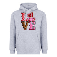 Heather Grey love valentines day gnomes Heavyweight Hoodie - RanaPortraitStore