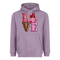 Lavender love valentines day gnomes Heavyweight Hoodie - RanaPortraitStore