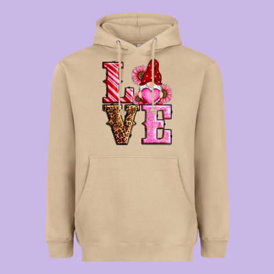 Love Valentines Day Gnomes Heavyweight Hoodie Designed By Ranaportraitstore
