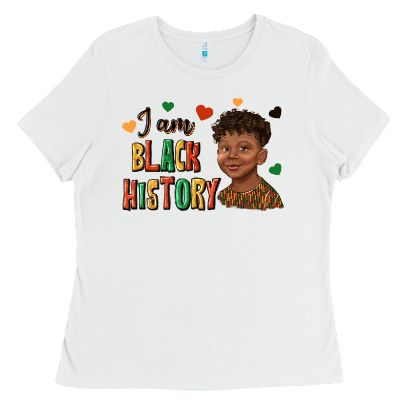 I Am Black History Afro Black Boy Child Juneteenth Ladies Tee by texasbilliewilder | Teevron