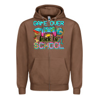 Chestnut game over back to school Zipper Hoodie - NancyCooperArtShop