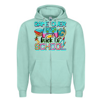 Seafoam game over back to school Zipper Hoodie - NancyCooperArtShop