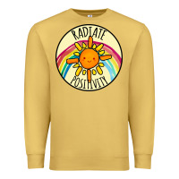 Antique Gold Radiate Positivity Premium Sweatshirt - Bettercallsaul