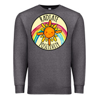 Charcoal Heather Radiate Positivity Premium Sweatshirt - Bettercallsaul