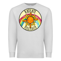 Dove Grey Radiate Positivity Premium Sweatshirt - Bettercallsaul