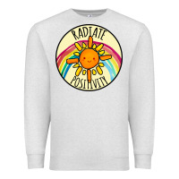 Oatmeal Heather Radiate Positivity Premium Sweatshirt - Bettercallsaul