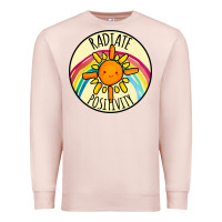 Pale Pink Radiate Positivity Premium Sweatshirt - Bettercallsaul