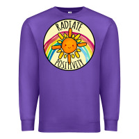 Purple Radiate Positivity Premium Sweatshirt - Bettercallsaul