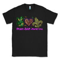 Black peace love mardi gras Classic Tee - BarkalooDesign