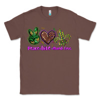 Chestnut peace love mardi gras Classic Tee - BarkalooDesign