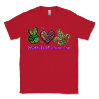 Red peace love mardi gras Classic Tee - BarkalooDesign