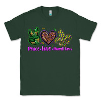 Sports Green peace love mardi gras Classic Tee - BarkalooDesign