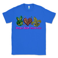 True Royal peace love mardi gras Classic Tee - BarkalooDesign