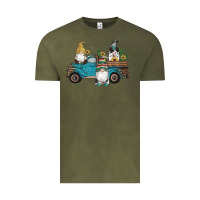 Vintage Olive western gnomes truck sunflowers cactus gemstone leopard glitter serape Vintage Tee - Artiststas