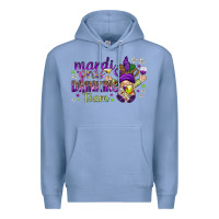 Colony Blue Mardi Gras Day Nurse Premium Hoodie - NancyCooperArtShop