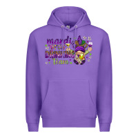 Purple Mardi Gras Day Nurse Premium Hoodie - NancyCooperArtShop