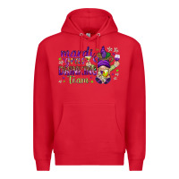 Red Mardi Gras Day Nurse Premium Hoodie - NancyCooperArtShop