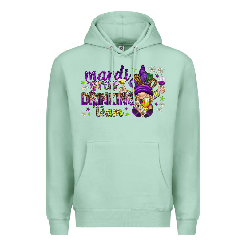 Mardi Gras Day Nurse Premium Hoodie by NancyCooperArtShop | Teevron