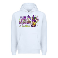 White Mardi Gras Day Nurse Premium Hoodie - NancyCooperArtShop