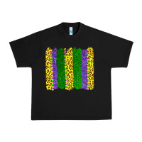 Black mardi gras leopard brushstrokes Urban Heavy Tee - AdoDesignShop