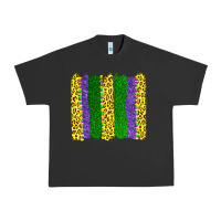 Pigment Black mardi gras leopard brushstrokes Urban Heavy Tee - AdoDesignShop